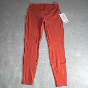 Lululemon Legging Womens 12 CAYO Canyon Orange Align HR High Rise Pants $98 NWT